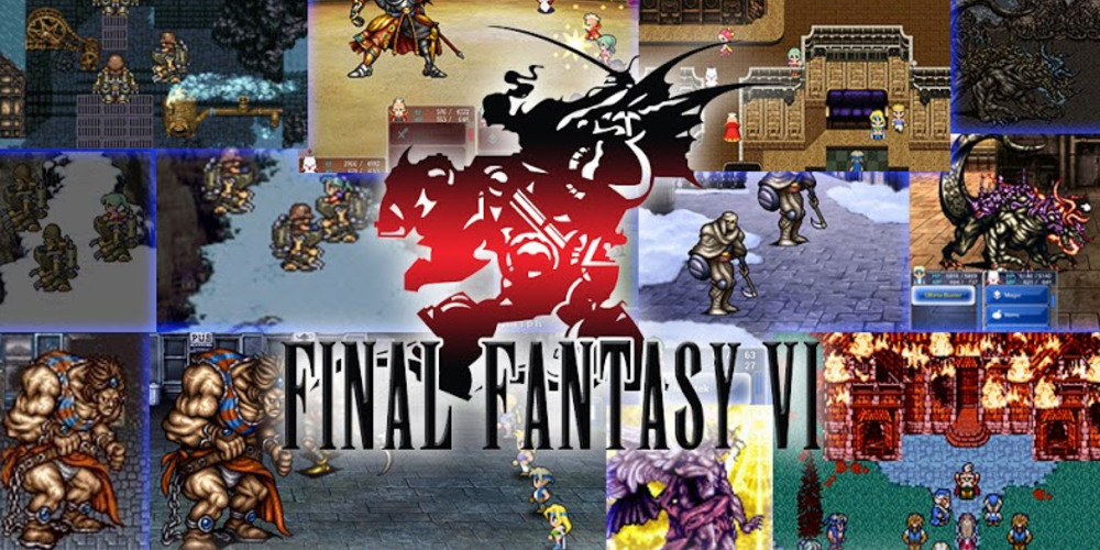 Final Fantasy VI game logotype on game art